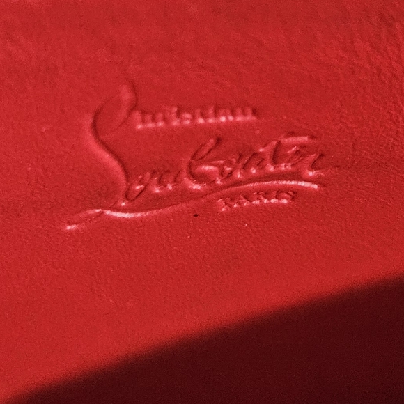 Christian Louboutin Studded Black Wallet with Silver Accents - Picture 9 of 17